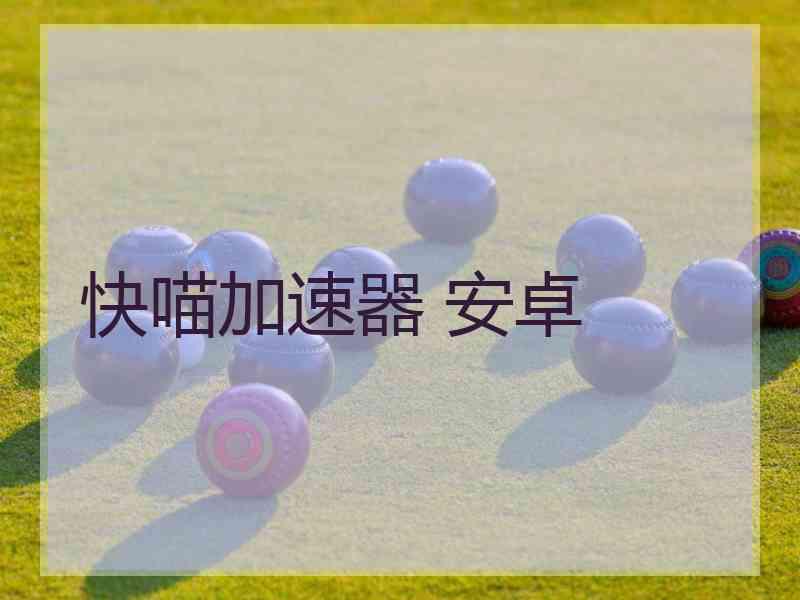 快喵加速器 安卓